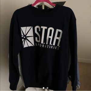 star labs navy crewneck